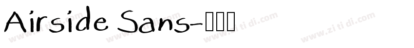 Airside Sans字体转换